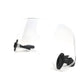 Clear Windshield Extension Panel with Adjustable Clamp Mounting for Motorcycles