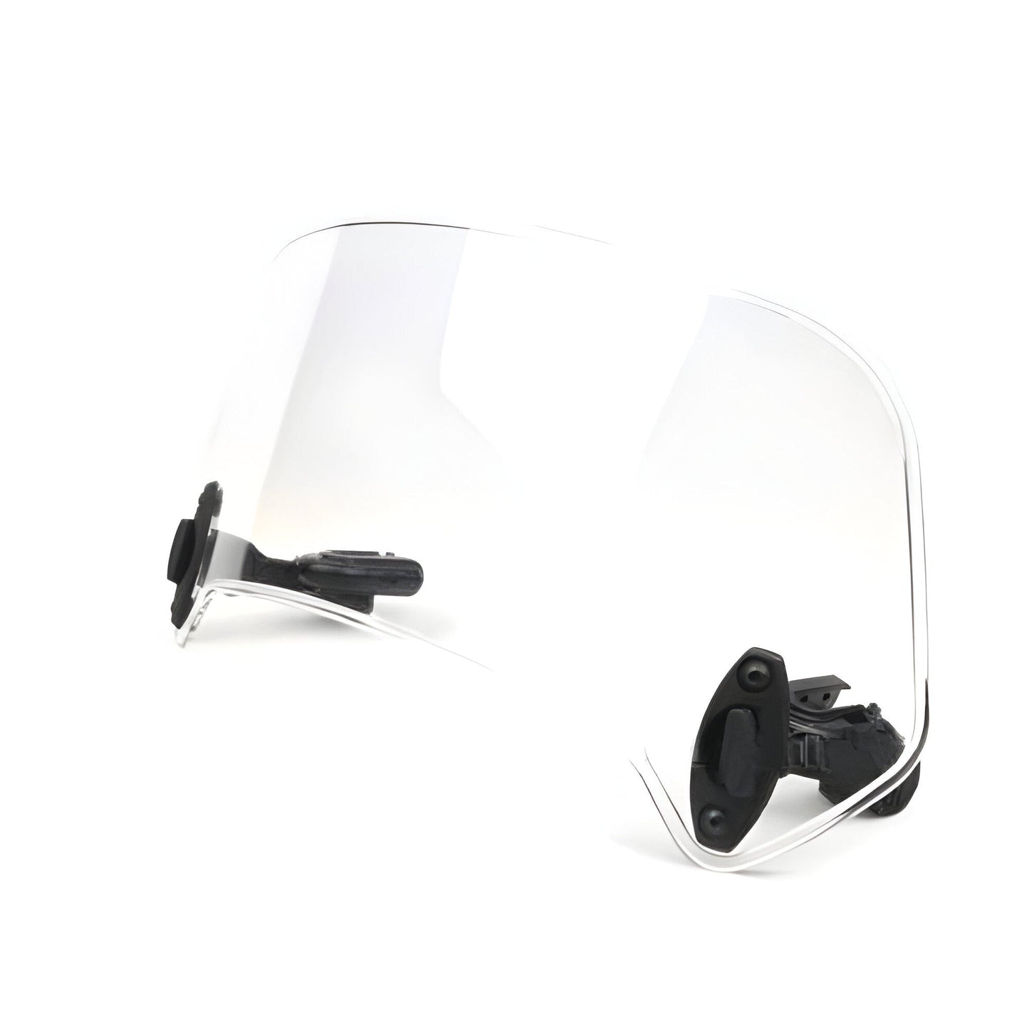 Clear Windshield Extension Panel with Adjustable Clamp Mounting for Motorcycles