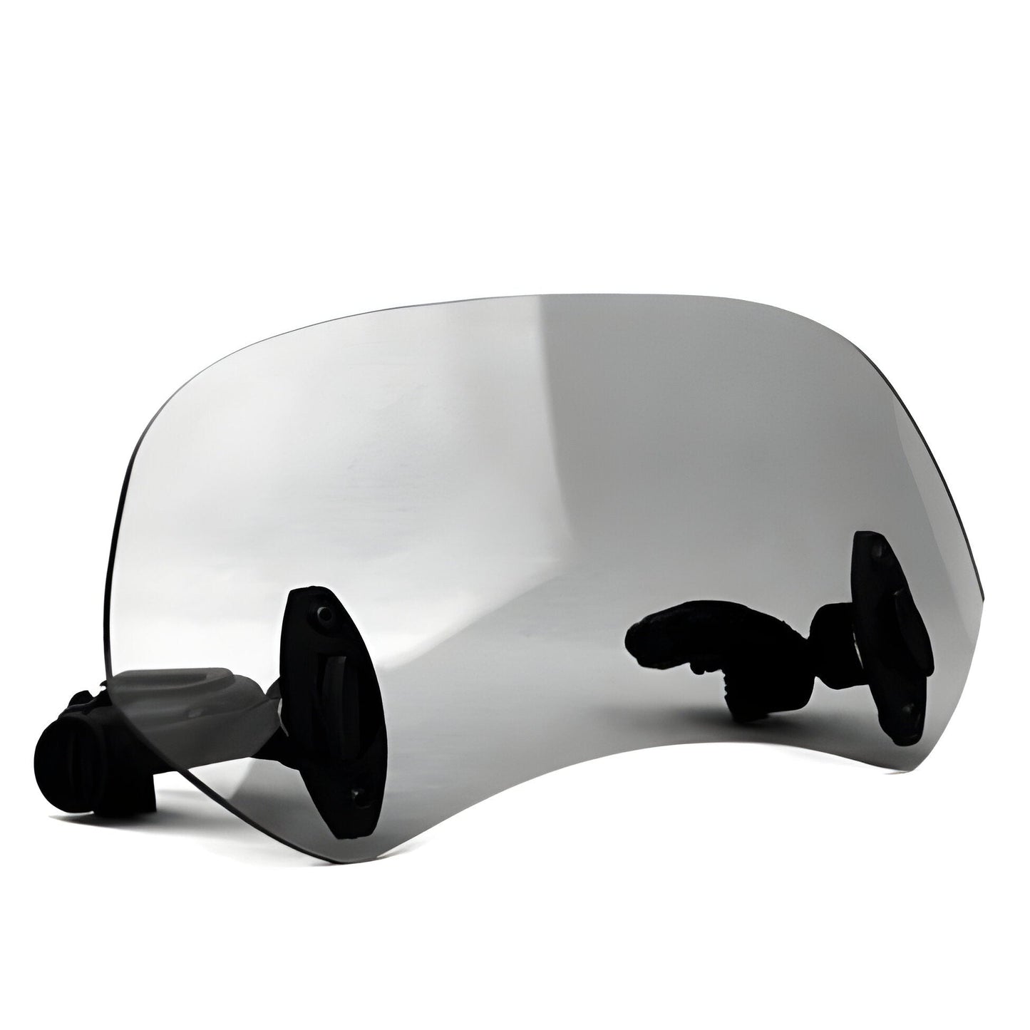 Clear Windshield Extension Panel with Adjustable Clamp Mounting for Motorcycles