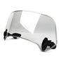 Clear Windshield Extension Panel with Adjustable Clamp Mounting for Motorcycles