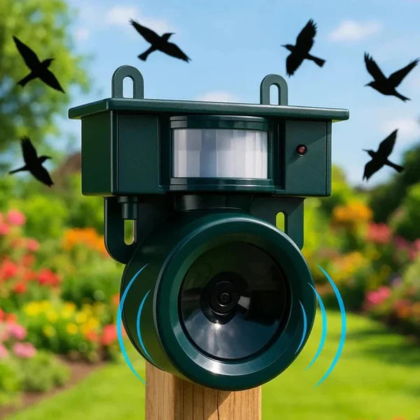 Smart Motion Sensor Bird Repeller for Gardens and Farms
