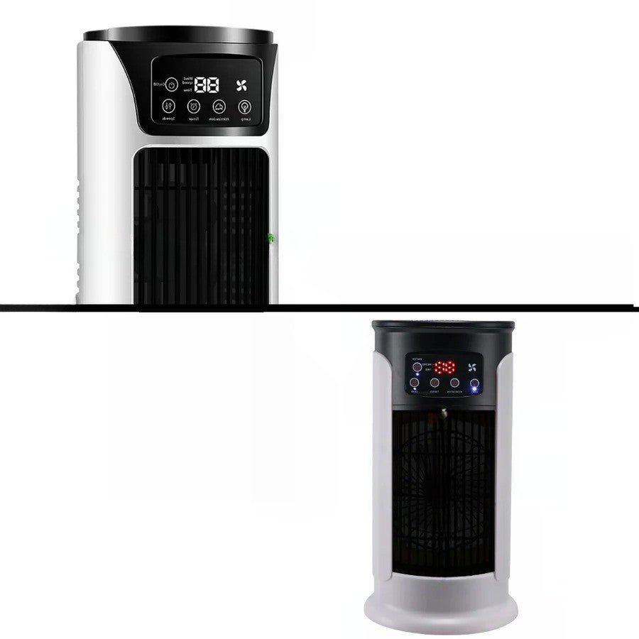Portable AC Unit with 10.14oz Water Tank and 6 Fan Speeds, Quiet 18W Room Cooler