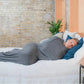 Wearable Swaddle Blanket for Adults with Breathable Knit and Adjustable Fastenings