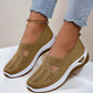 Breathable Slip On Shoes with Orthopedic Footbed and Textured Outsole Grip