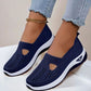 Breathable Slip On Shoes with Orthopedic Footbed and Textured Outsole Grip