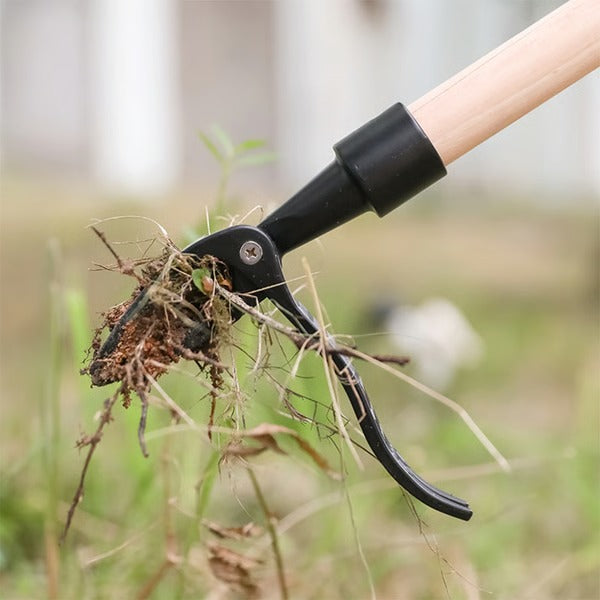 Four Claw Weed Puller with Detachable Head and Ergonomic Grip for Standing Operation