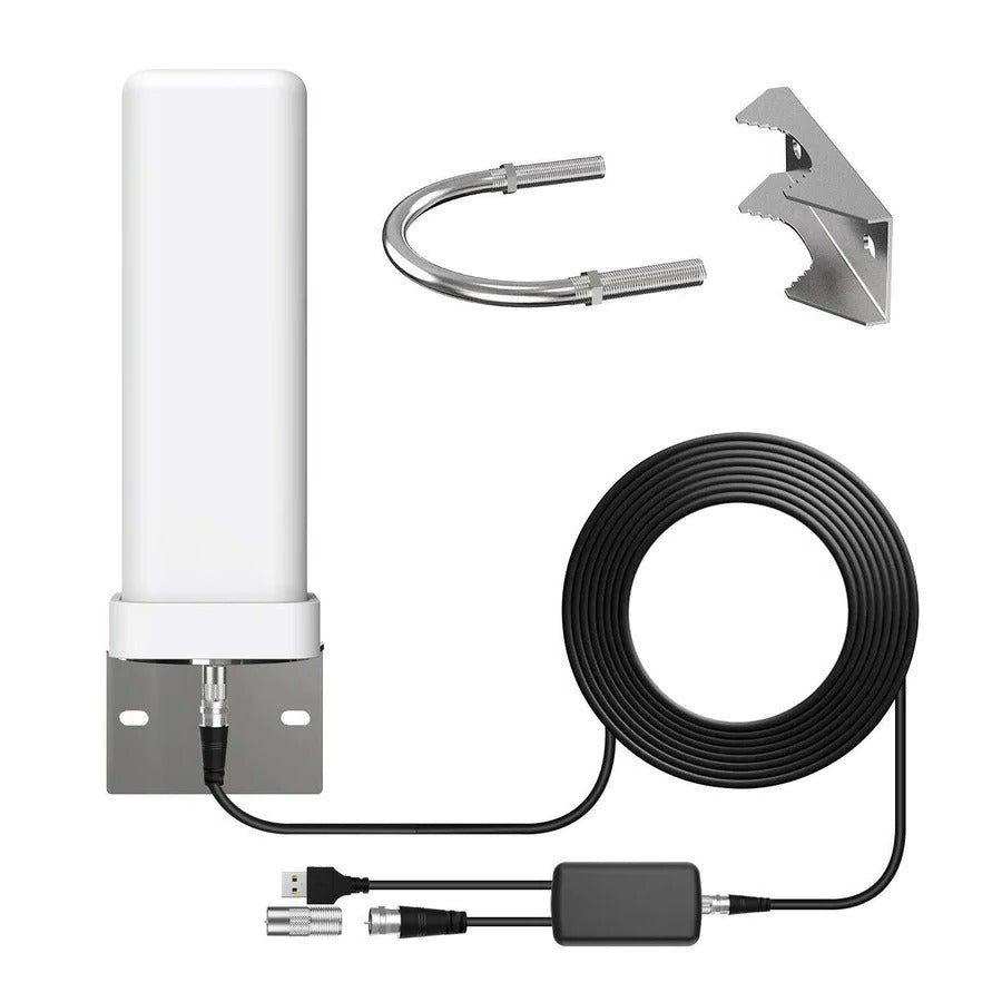 Outdoor HDTV Antenna with 460 Mile Reception and Signal Amplifier, 360 Degree Omnidirectional