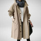 Mid Length Rain Jacket with Adjustable Hood and Large Side Pockets
