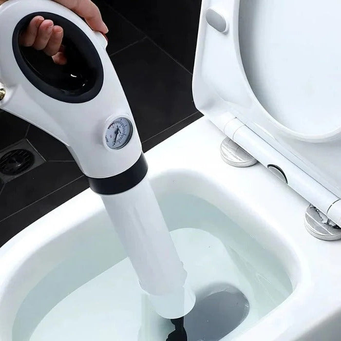 Manual Drain Unblocker with Compressed Air Pump and Universal Nozzle