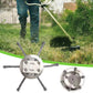Wire Brush Trimmer Head with Steel Construction for Moss and Rust Removal