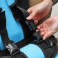 Portable Child Travel Seat with Five-Point Harness and Foldable Design, Ages 1-14