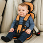 Portable Child Travel Seat with Five-Point Harness and Foldable Design, Ages 1-14