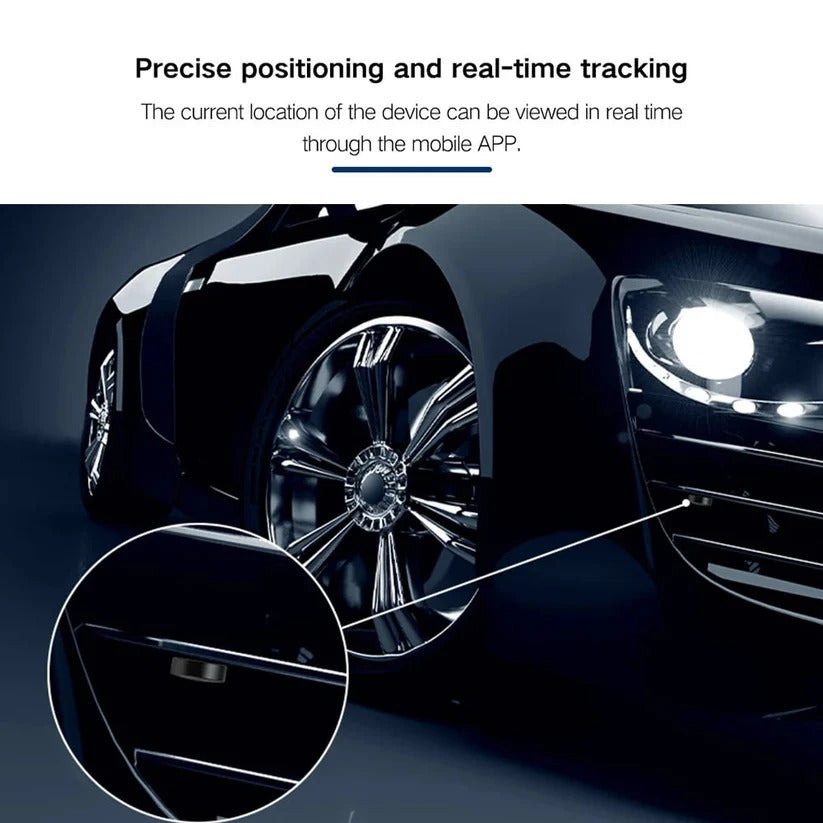 Magnetic GPS Tracker with 30-Day Battery and 4G Tracking, Water-Resistant Design