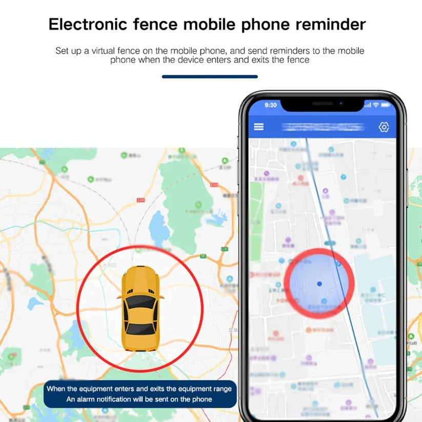 Magnetic GPS Tracker with 30-Day Battery and 4G Tracking, Water-Resistant Design