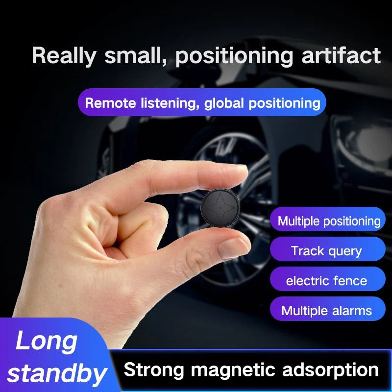 Magnetic GPS Tracker with 30-Day Battery and 4G Tracking, Water-Resistant Design