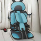 Car Seat Cushion for Kids with 5-Point Harness and Breathable Mesh, Foldable Non-Slip Base