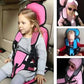 Car Seat Cushion for Kids with 5-Point Harness and Breathable Mesh, Foldable Non-Slip Base