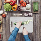 Composite Cutting Board with Odor-Resistant Surface and Knife-Friendly Finish
