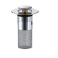 Pop Up Sink Stopper with Dual-Layer Odor Seal and Integrated Strainer, Toolless Install