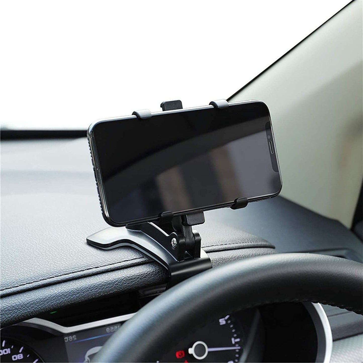 Car Phone Mount with 360° Rotation and One-Touch Release, Tilt, Multi-Position Mount