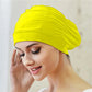 Turban Style Stretch Swimming Cap with Twist Front Design