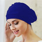 Turban Style Stretch Swimming Cap with Twist Front Design
