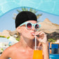 Turban Style Stretch Swimming Cap with Twist Front Design