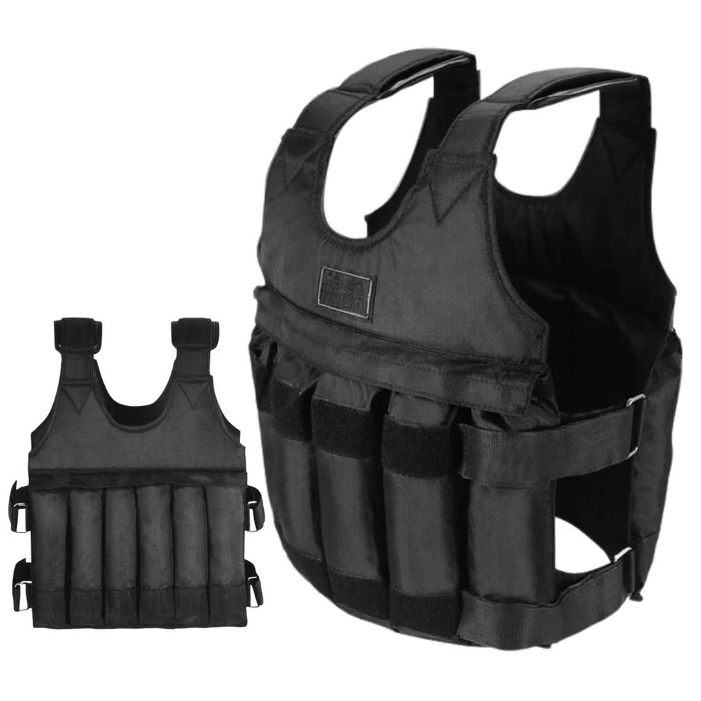 Adjustable Weighted Vest with Up to 110 lb Load and Padded Shoulders, Breathable Lining