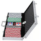 500 Piece Poker Chips Set with Case for Texas Holdem and Casino Style Games