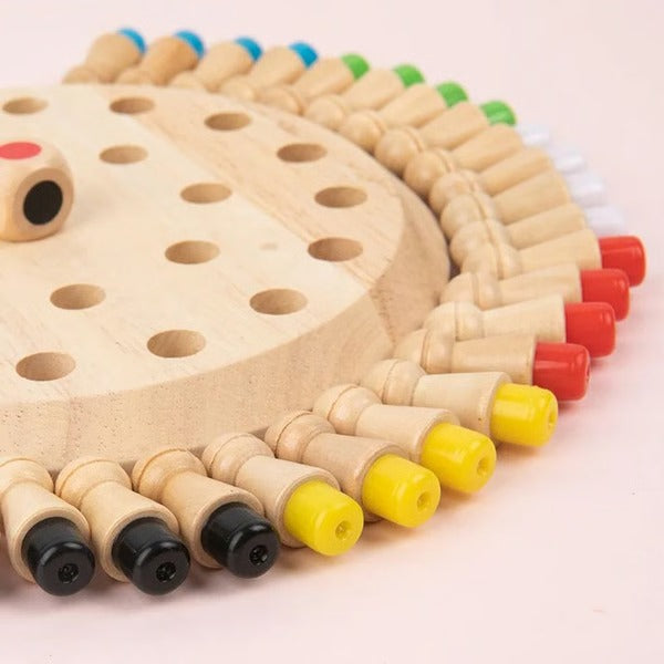 Wooden Memory Match Stick Game Montessori Educational Toy for Kids and Adults