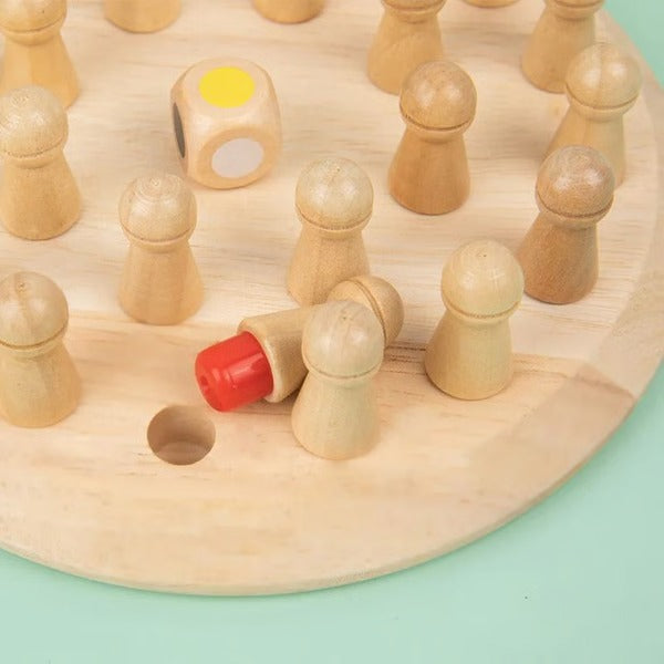 Wooden Memory Match Stick Game Montessori Educational Toy for Kids and Adults