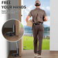 Adjustable Door Stopper with Locking Grip and Dual Mounting, Zinc Alloy