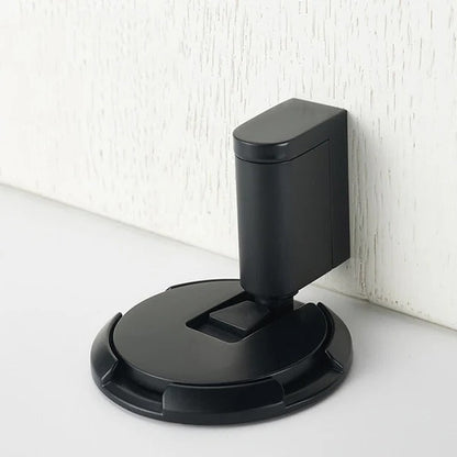 Adjustable Door Stopper with Locking Grip and Dual Mounting, Zinc Alloy