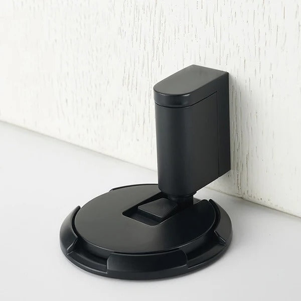 Adjustable Door Stopper with Locking Grip and Dual Mounting, Zinc Alloy