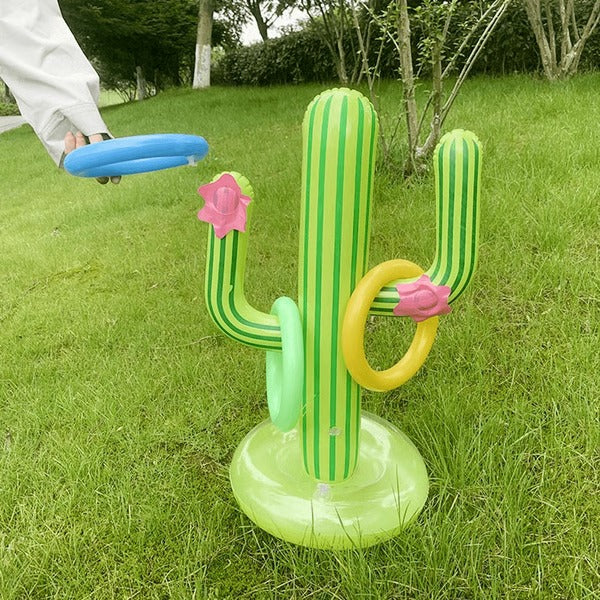 Inflatable Cactus Swimming Pool Ring Toss Game