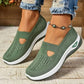 Mesh Sneakers with Cushioned Insole and Shock Absorbing Sole for Women