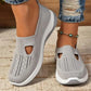 Mesh Sneakers with Cushioned Insole and Shock Absorbing Sole for Women