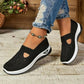 Mesh Sneakers with Cushioned Insole and Shock Absorbing Sole for Women