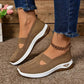 Mesh Sneakers with Cushioned Insole and Shock Absorbing Sole for Women
