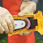 Chainsaw Chain Sharpener with Replaceable Stone and Dual Locating Pins, Fits 14-20in Bars
