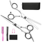 Hair Cutting Scissors Set with Thinning Shears and Styling Combs, 7-Piece Kit