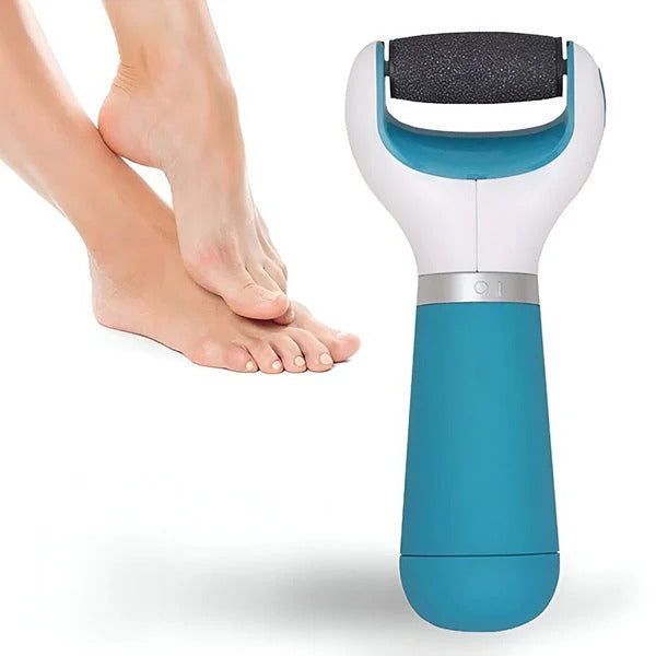Rechargeable Foot File with Rotating Abrasive Head and Detachable Design