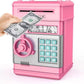 Electronic Piggy Bank for Kids with Auto Bill Intake and Dual Lock, Bilingual Audio