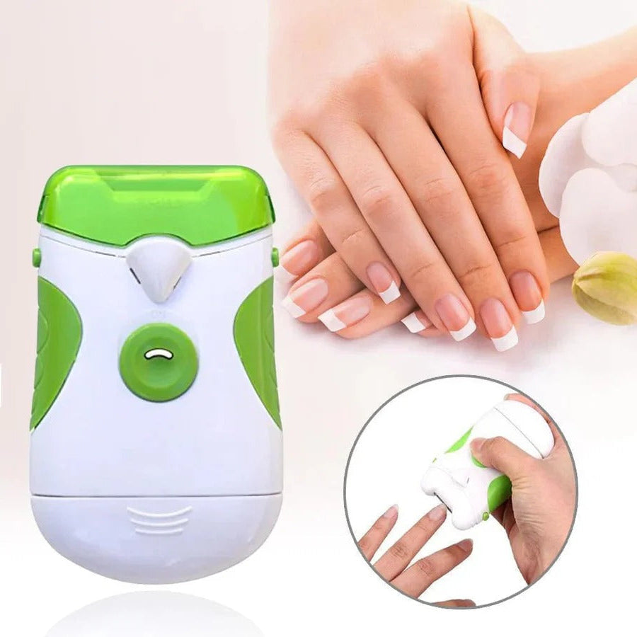 Rechargeable Electric Nail Clipper with Built-in LED Light and Rotating Blade