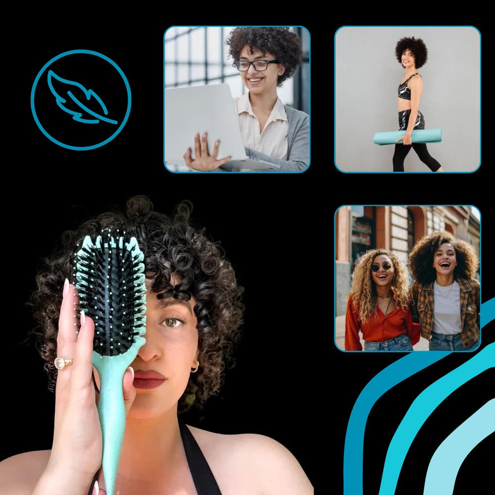 Wide Jaw Styling Brush with Heat Resistant Material and Ergonomic Grip