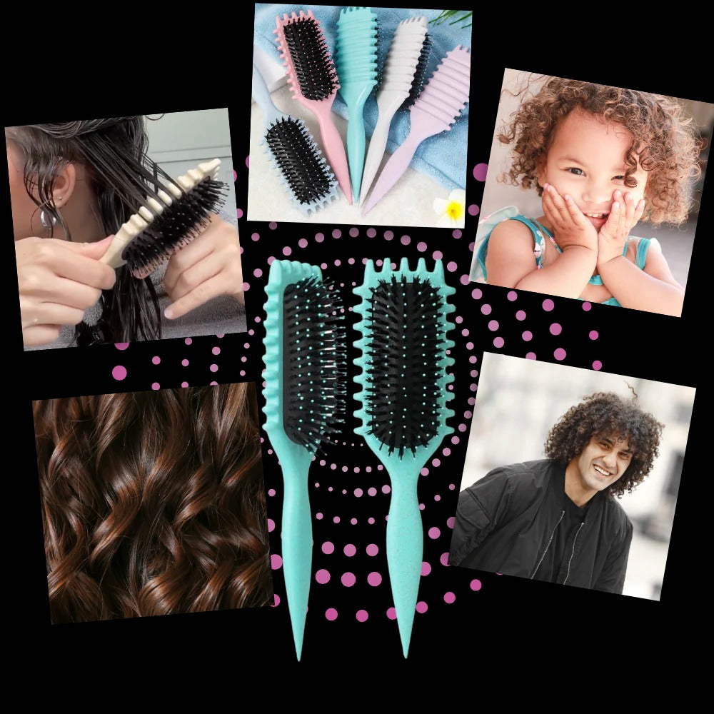 Wide Jaw Styling Brush with Heat Resistant Material and Ergonomic Grip