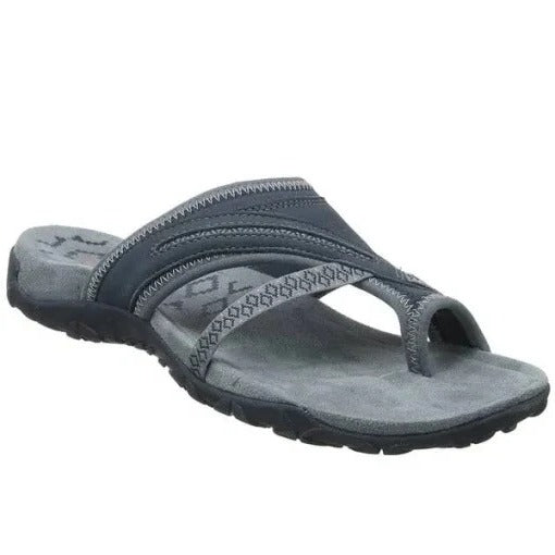 Women's Memory Foam Sandals with Featherlight Platform and Arch Support, Breathable Lining