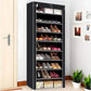 Vertical Shoe Rack with Non Slip Base and Tool Free Assembly, 30 Pair Capacity