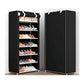 Vertical Shoe Rack with Non Slip Base and Tool Free Assembly, 30 Pair Capacity