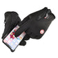 Touchscreen Winter Gloves with Zippered Wrist and Anti-Slip Palm, Fleece-Lined Neoprene